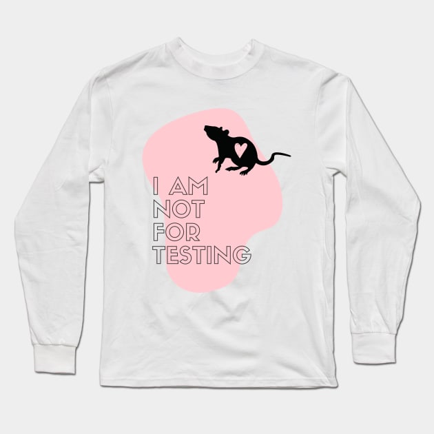 Stop Animal Testing Cruelty Free - I love rats Long Sleeve T-Shirt by hello-chameleon